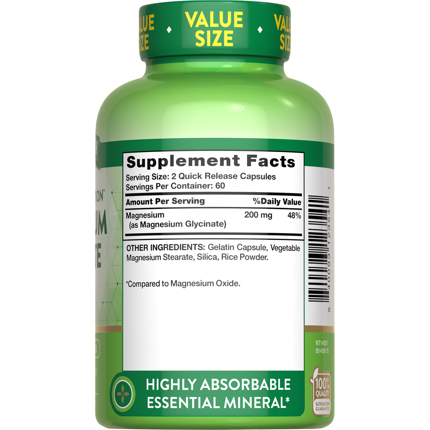 slide 3 of 3, Nature's Truth Magnesium Glycinate Capsules Value Size, 120 ct