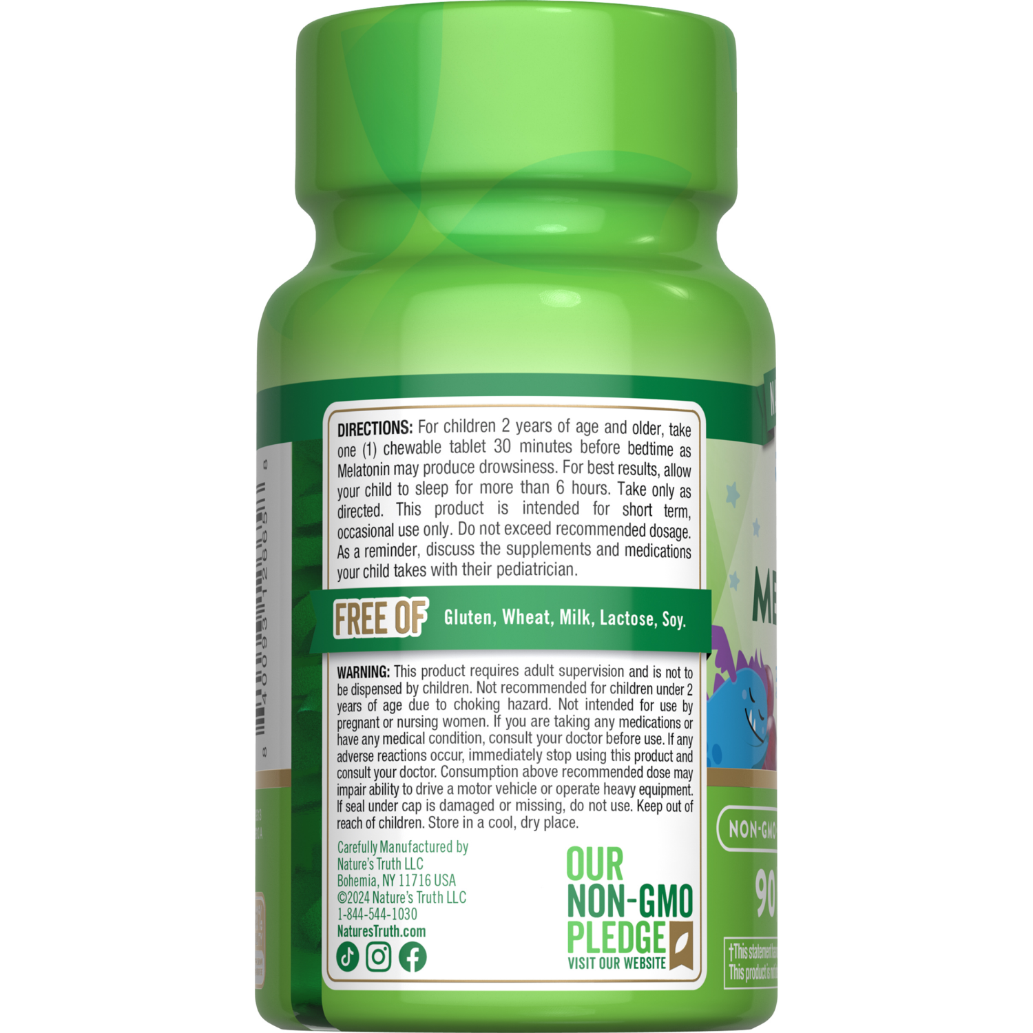 slide 3 of 4, Nature's Truth Melatonin 1 mg Children's 90 Chewable Tablet, 90 ct