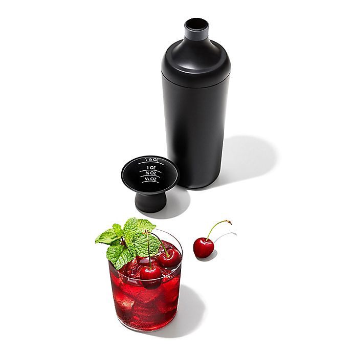 slide 5 of 9, OXO Good Grips Cocktail Shaker - Grey/Black, 1 ct