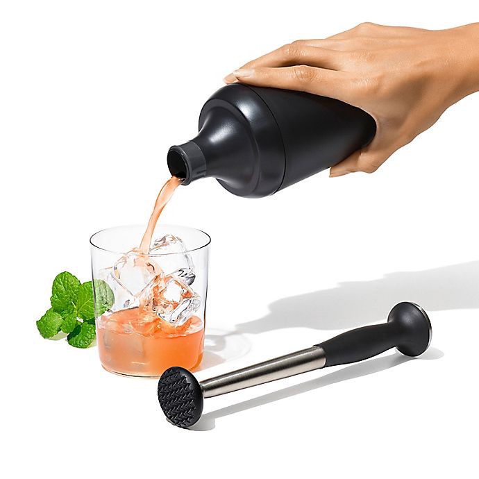 slide 9 of 9, OXO Good Grips Cocktail Shaker - Grey/Black, 1 ct