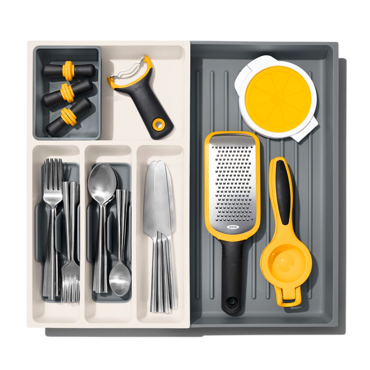 slide 4 of 4, OXO Expandable Utensil Drawer Organizer, 1 ct