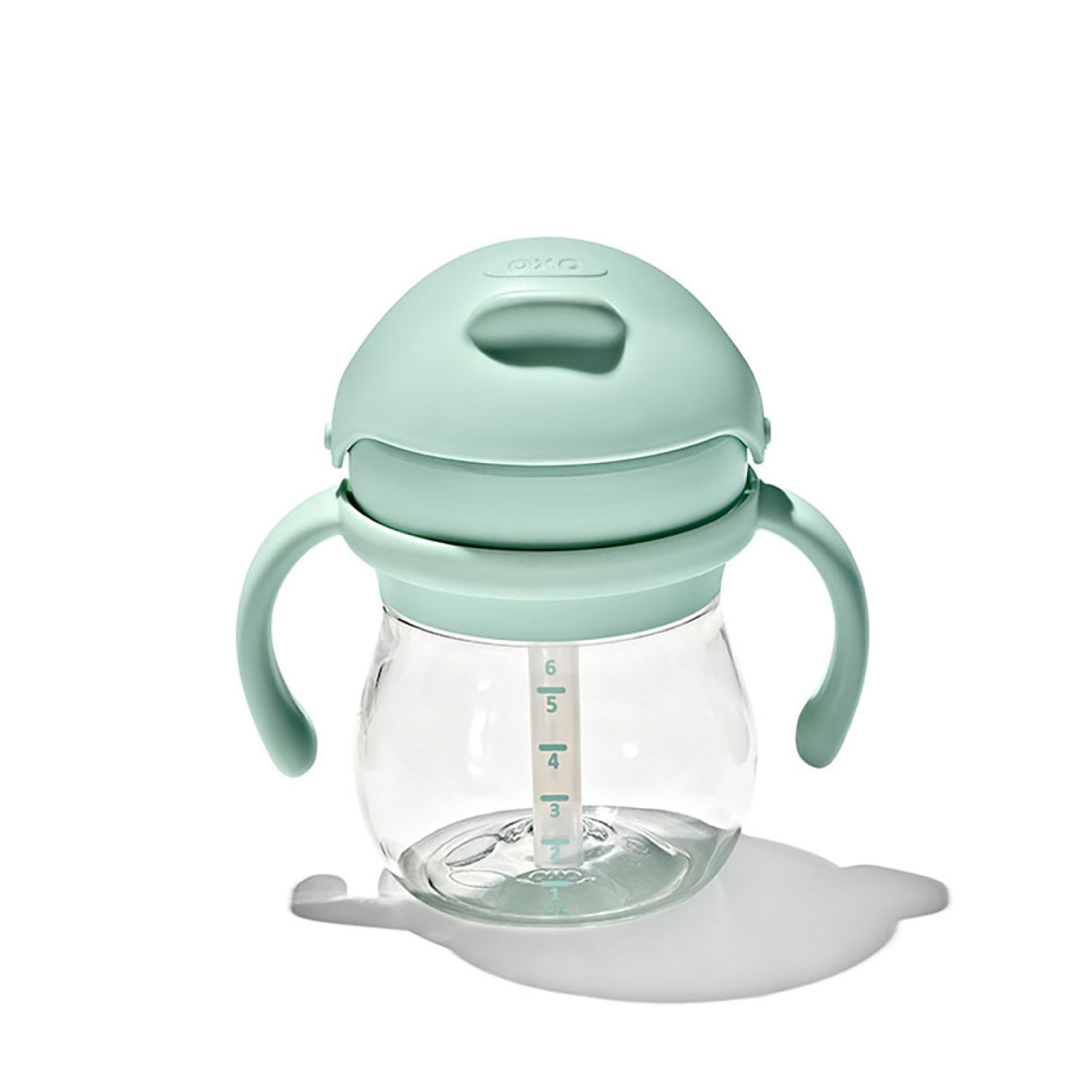 slide 2 of 5, OXO Tot 6oz Transitions Straw Cup with Removable Handle - Opal, 6 oz