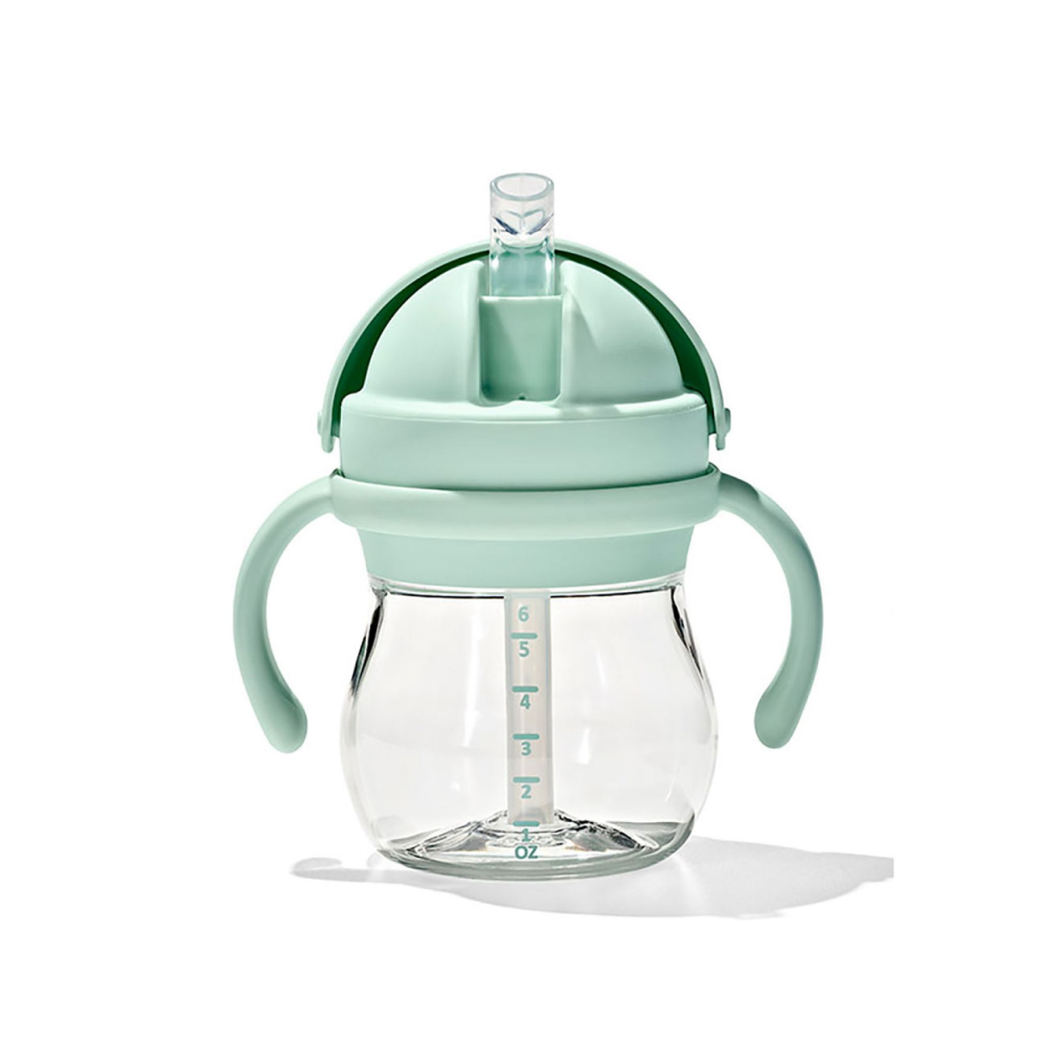 slide 1 of 5, OXO Tot 6oz Transitions Straw Cup with Removable Handle - Opal, 6 oz