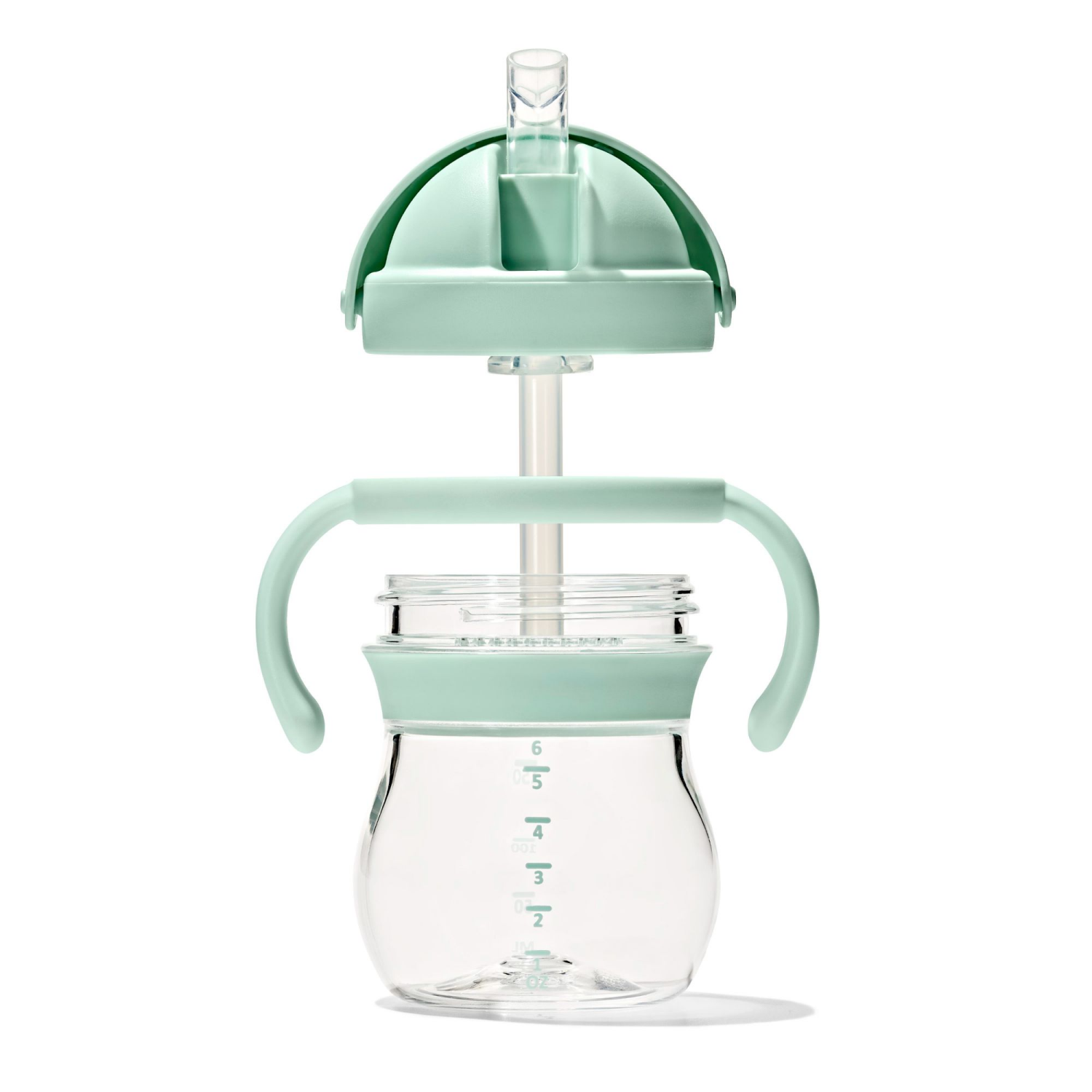 slide 3 of 5, OXO Tot 6oz Transitions Straw Cup with Removable Handle - Opal, 6 oz