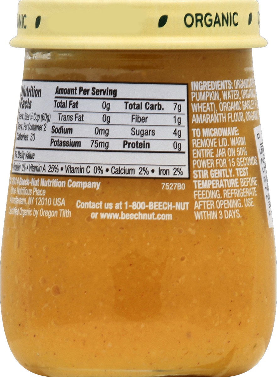 slide 6 of 6, Beech-Nut Organic Stage 2 Apple Pumpkin & Granola Baby Food, 4.25 oz