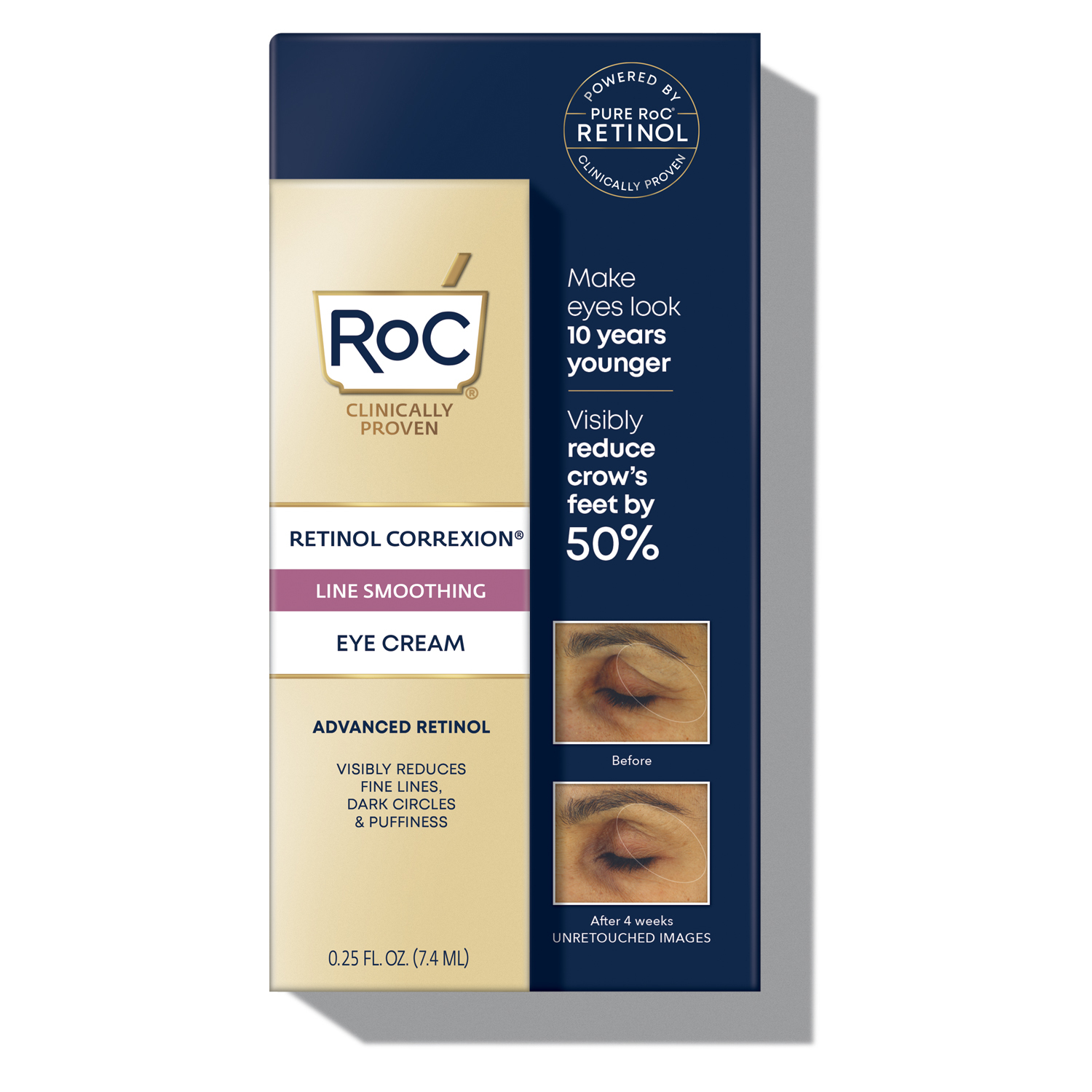 slide 1 of 2, ROC Retinol Correxion Line Smoothing Eye Cream, 1 ct