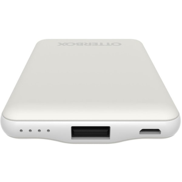 slide 3 of 6, Otterbox 5000Mah Power Bank - For Usb Type A Device, Micro Usb Device, Usb Type C Device, Lighting Equipment - 5000 Mah - 3 A - 5 V Dc Output - 5 V Input - White, 1 ct