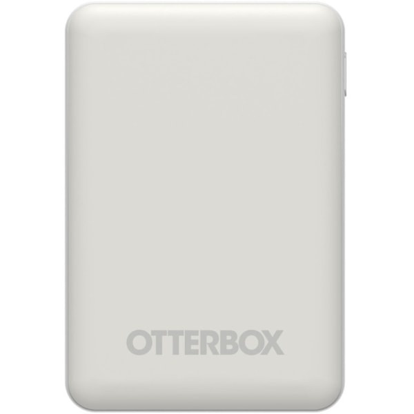 slide 6 of 6, Otterbox 5000Mah Power Bank - For Usb Type A Device, Micro Usb Device, Usb Type C Device, Lighting Equipment - 5000 Mah - 3 A - 5 V Dc Output - 5 V Input - White, 1 ct