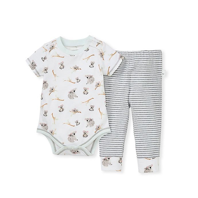 slide 1 of 2, Burt's Bees Baby Preemie Perfectly Koalafied Bodysuit and Pant Set, 2 ct