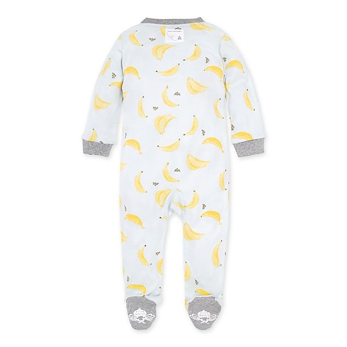 slide 2 of 2, Burt's Bees Baby Newborn Crazy Bunch Organic Cotton Footed Pajama - Blue, 1 ct