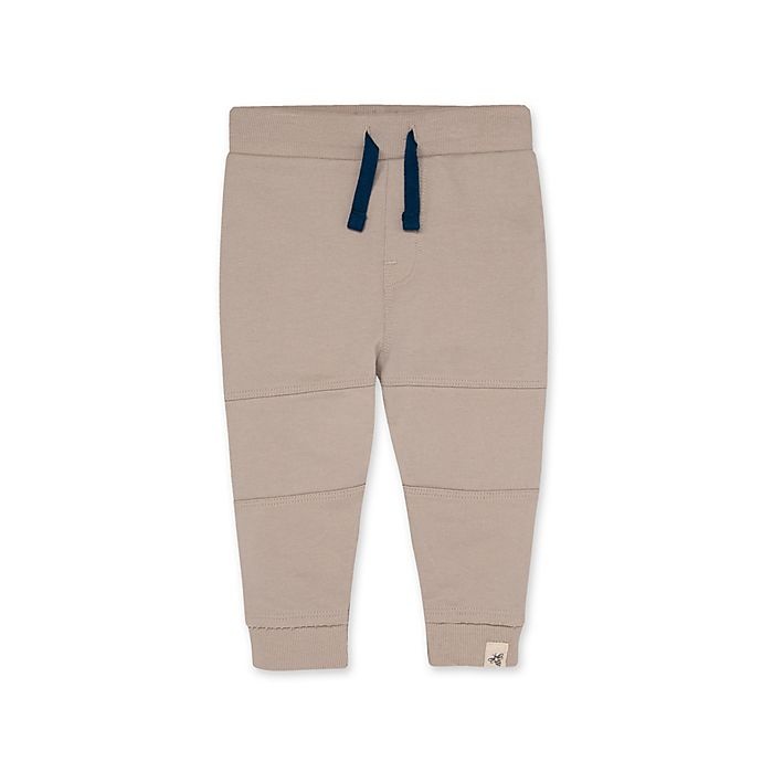 slide 1 of 2, Burt's Bees Baby Size French Terry Jogger Pant - Fossil, 1 ct