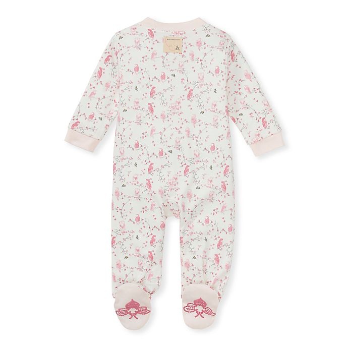 slide 2 of 2, Burt's Bees Baby Newborn Hoot Hoot Sleep & Play Footie - Pink/Cream, 1 ct