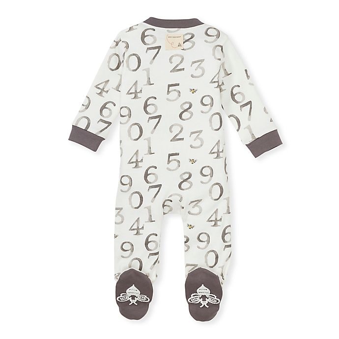 slide 2 of 2, Burt's Bees Baby Newborn One, Two, Bee Loose Fit Organic Cotton Sleep & Play Footie, 1 ct