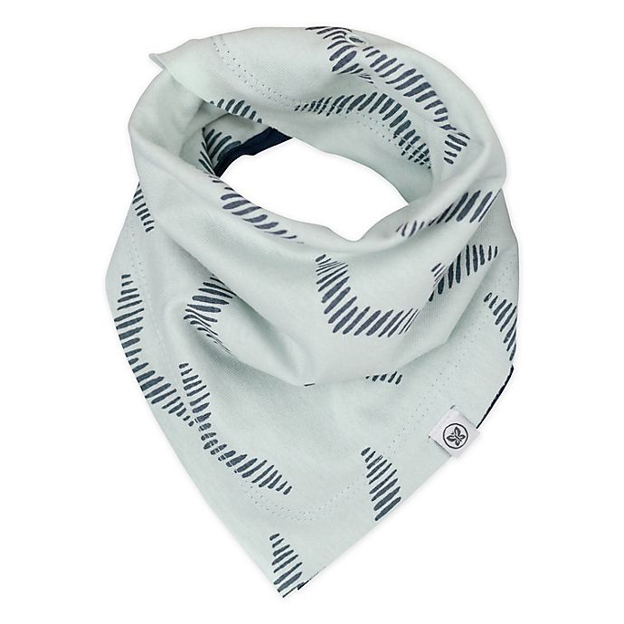 slide 5 of 6, The Honest Company Buffalo Check Reversible Bandana Bib Burp Cloths - Blue/White, 5 ct