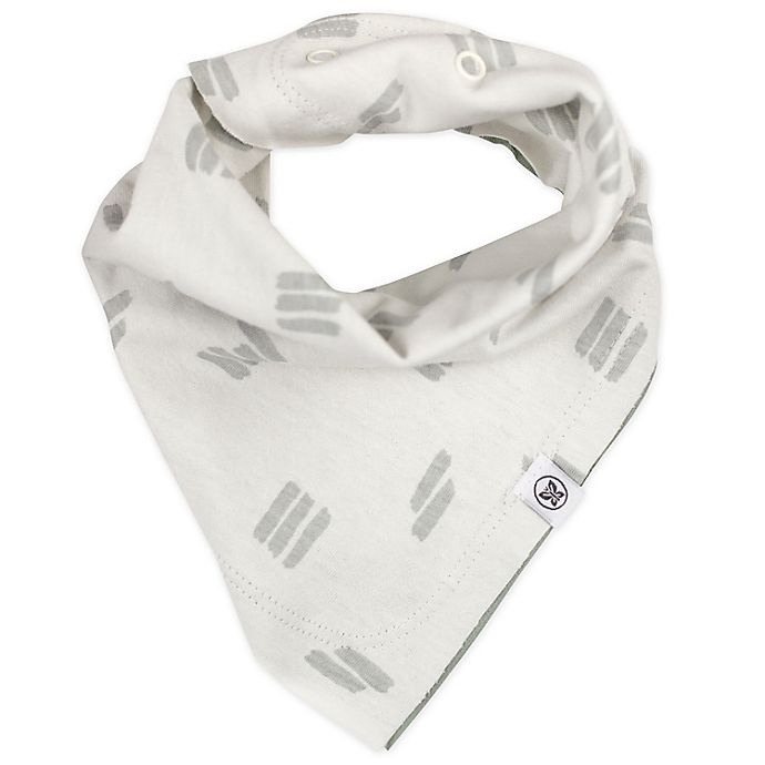 slide 2 of 6, The Honest Company Buffalo Check Reversible Bandana Bib Burp Cloths - Blue/White, 5 ct