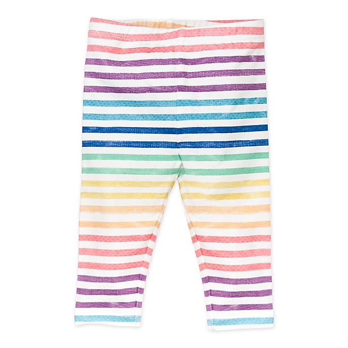 slide 3 of 5, The Honest Company Honest Baby Newborn Rainbow Organic Cotton Tunic and Legging Set, 2 ct