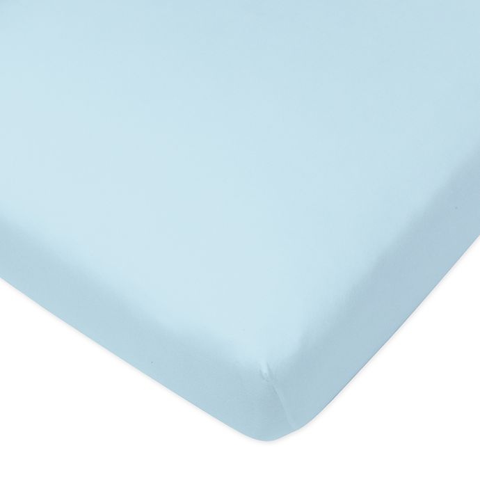 slide 2 of 3, The Honest Company Organic Cotton Fitted Crib Sheets - Light Blue/White, 2 ct