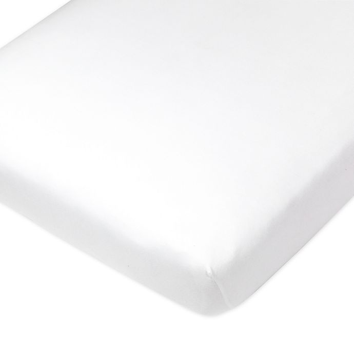 slide 3 of 3, The Honest Company Organic Cotton Fitted Crib Sheets - Light Blue/White, 2 ct