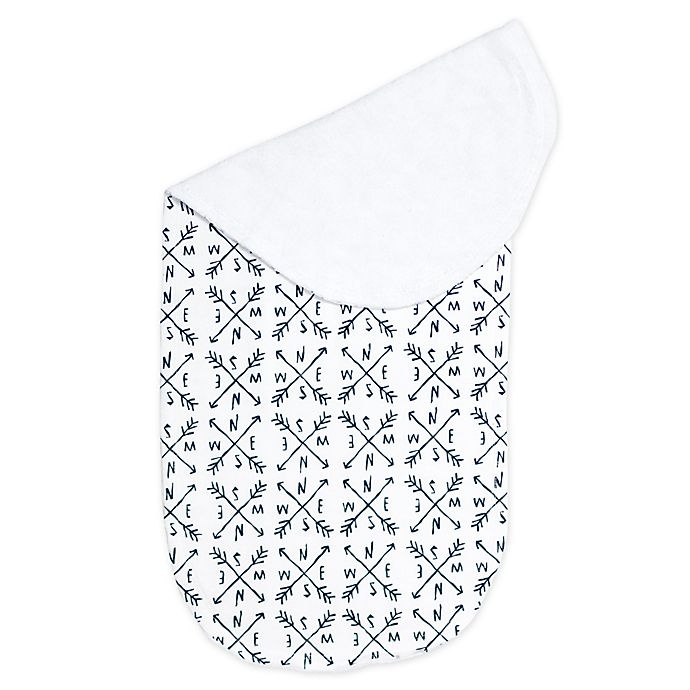 slide 2 of 3, The Honest Company Patterned Changing Pad Liner - White/Blue, 1 ct