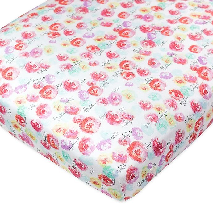 slide 2 of 3, The Honest Company Rose Blossom Organic Cotton Fitted Crib Sheets, 2 ct