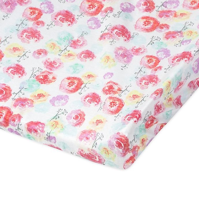 slide 2 of 2, The Honest Company Rose Blossom Organic Cotton Changing Pad Cover, 1 ct