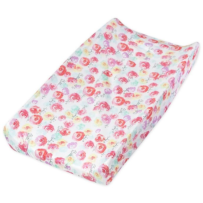 slide 1 of 2, The Honest Company Rose Blossom Organic Cotton Changing Pad Cover, 1 ct