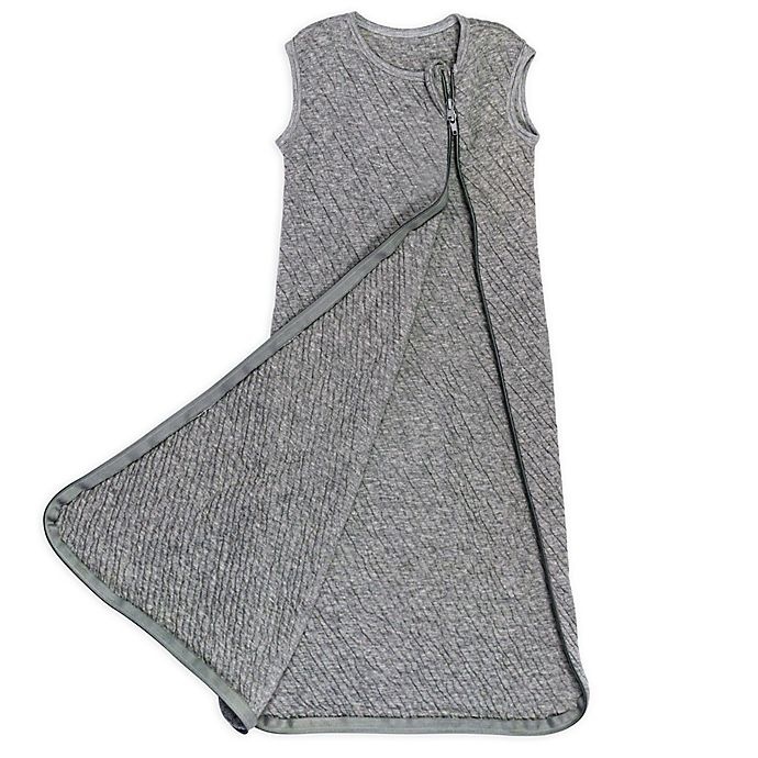 slide 3 of 3, The Honest Company Honest Baby Small Matelasse Mini-Quilted Organic Cotton Wearable Blanket - Grey, 1 ct