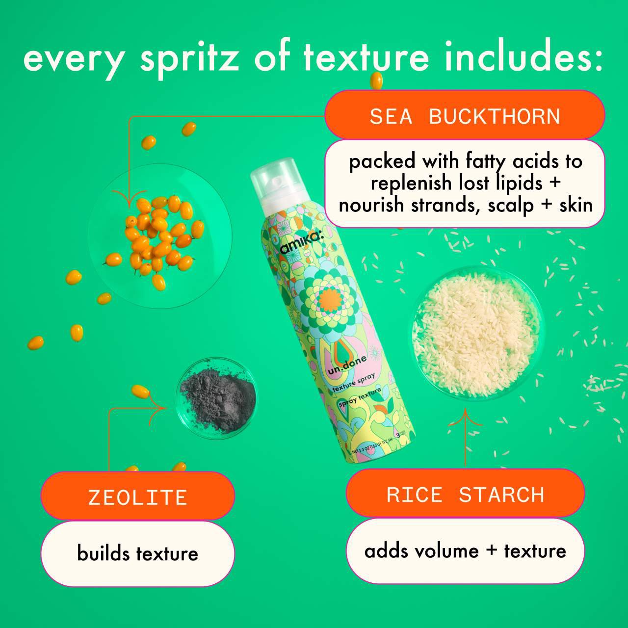 slide 6 of 9, amika Un.Done Texture Spray 5.3 oz / 192 mL,