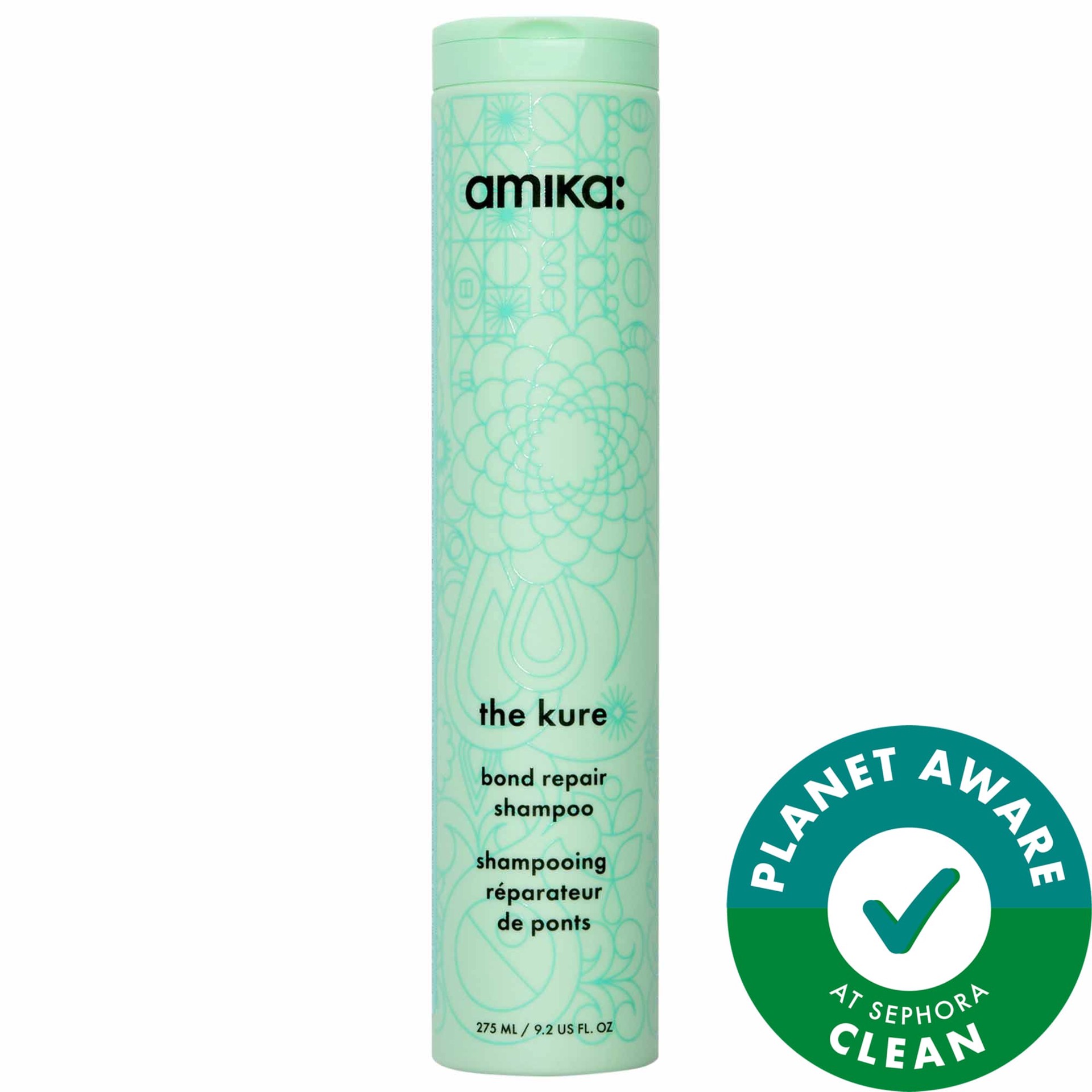 slide 1 of 9, amika The Kure Strength Repair Shampoo​ 9.2 oz / 275 mL, 