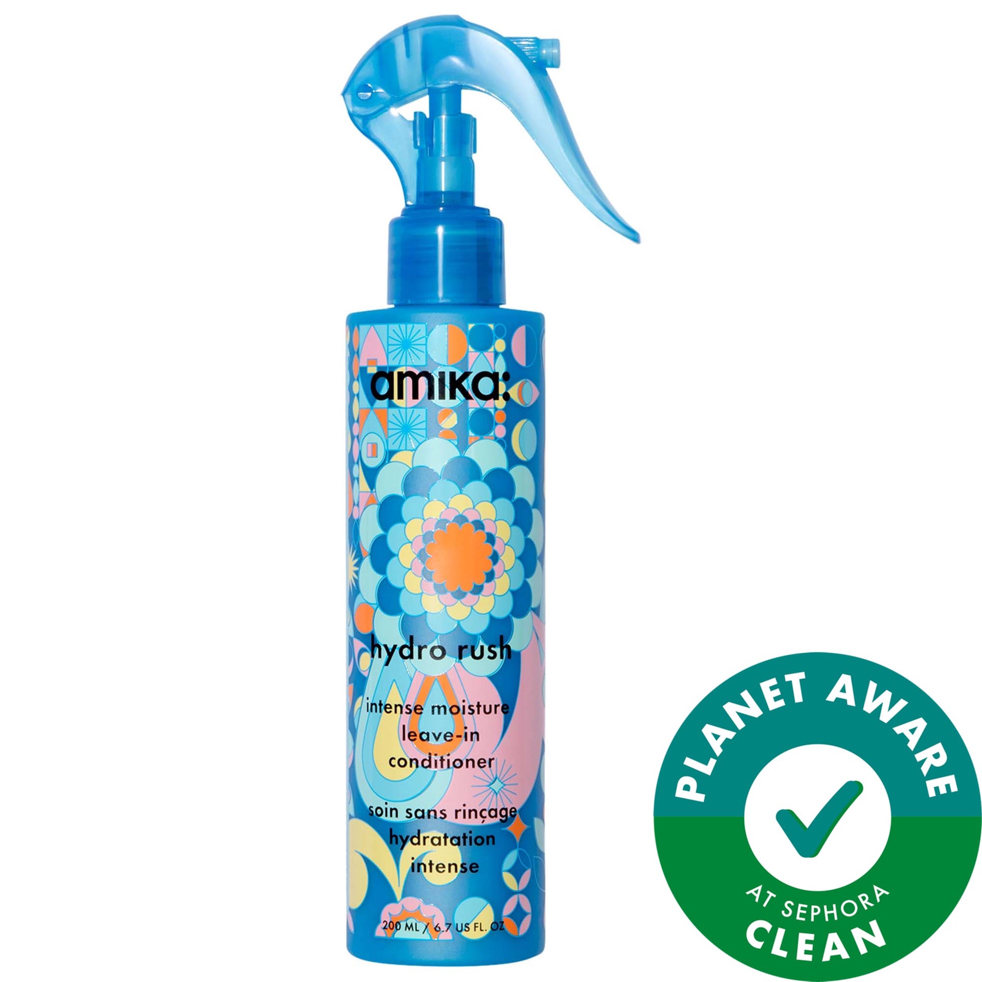 slide 1 of 1, amika Hydro Rush Intense Moisture Leave-In Conditioner with Hyaluronic Acid 6.7 oz / 200 mL,