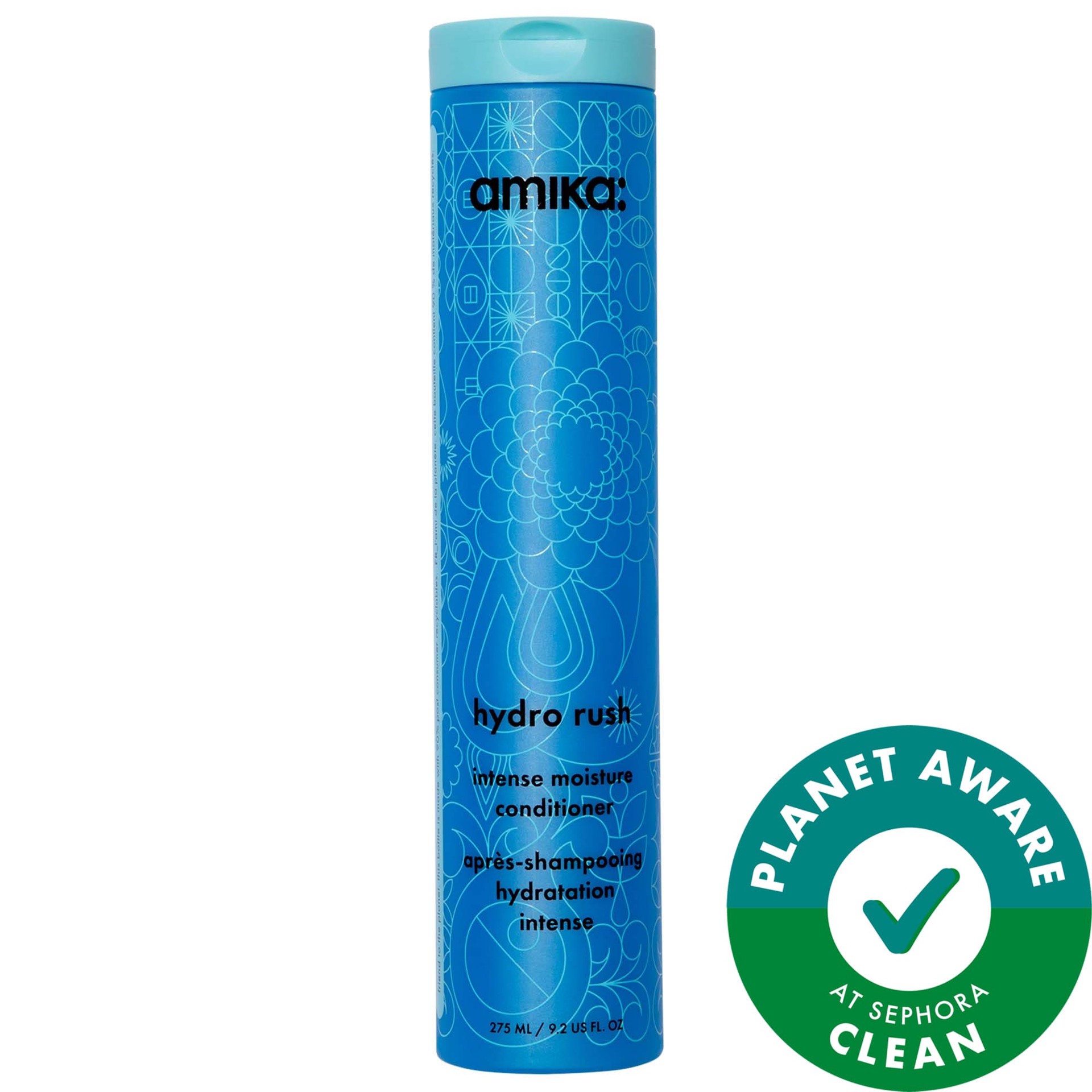 slide 1 of 1, amika Hydro Rush Intense Moisture Conditioner with Hyaluronic Acid 9.2 oz / 275 mL,