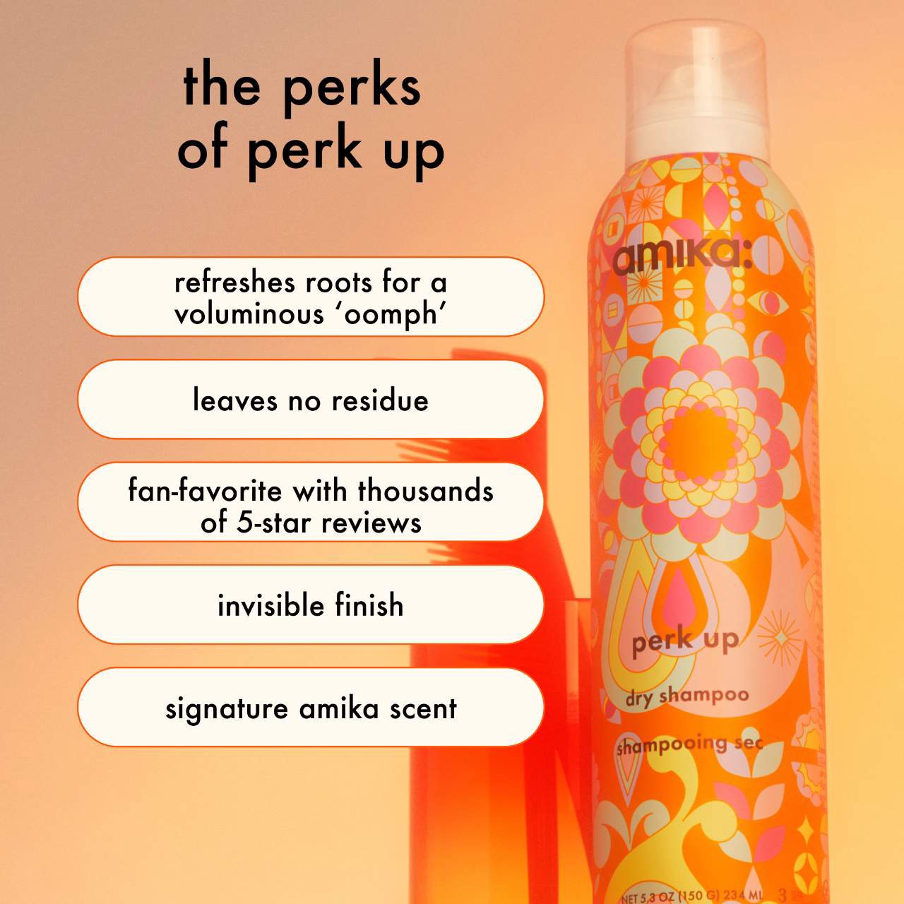 slide 4 of 7, amika Mini Perk Up Talc-Free Dry Shampoo 1.8 oz/ 79 mL,