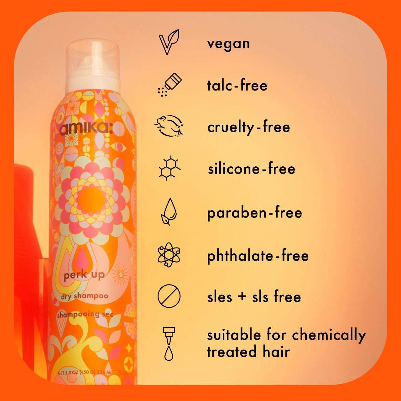 slide 7 of 7, amika Mini Perk Up Talc-Free Dry Shampoo 1.8 oz/ 79 mL,