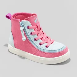 Toddler Girls' BILLY Footwear Haring Colorblock Zipper Sneakers - Pink/Blue 7
