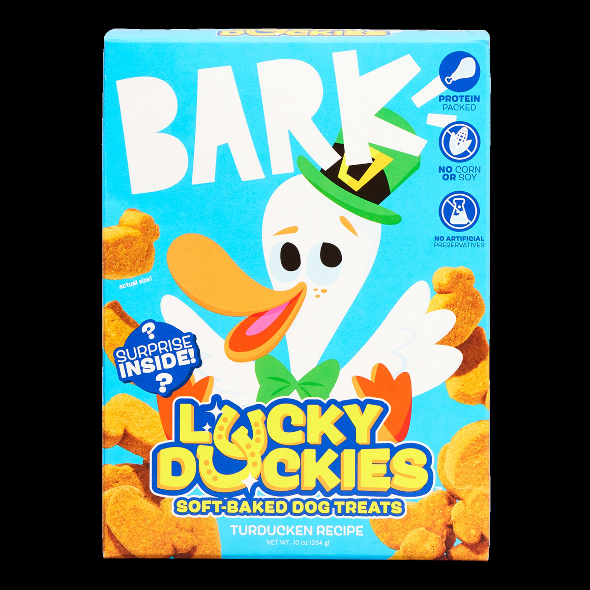 slide 1 of 1, BARK Lucky Duckies Soft Turkey, Chicken & Duck Flavor Dog Treats - 10oz, 10 oz