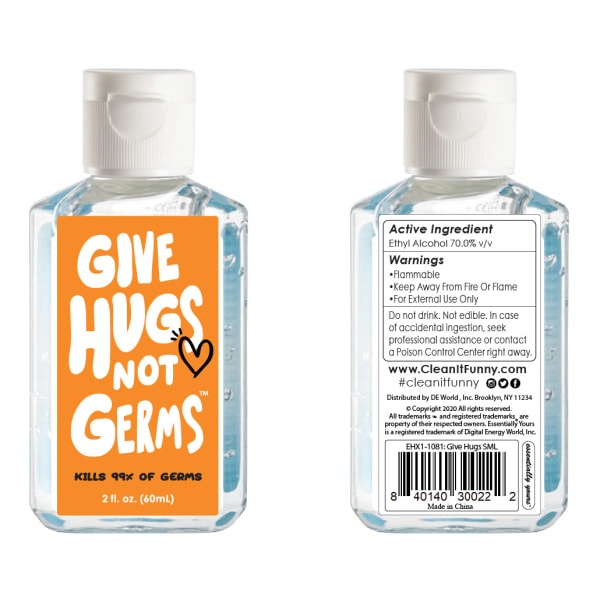 slide 4 of 5, Digital Energy Clean It Unscented Hand Sanitizer, 2 Fl Oz, Assorted Designs, 1 ct