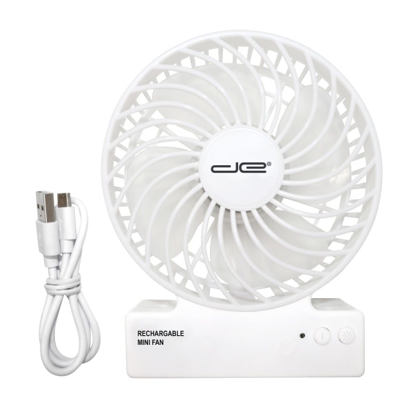 slide 3 of 5, Digital Energy Portable Mini Usb Fan, 5-1/8"H X 2"W, White, 1 ct