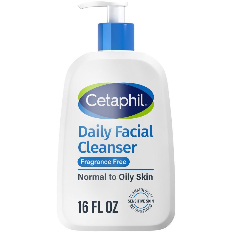 slide 1 of 8, Cetaphil Daily Face Cleanser Fragrance Free - Unscented - 16 fl oz, 16 fl oz