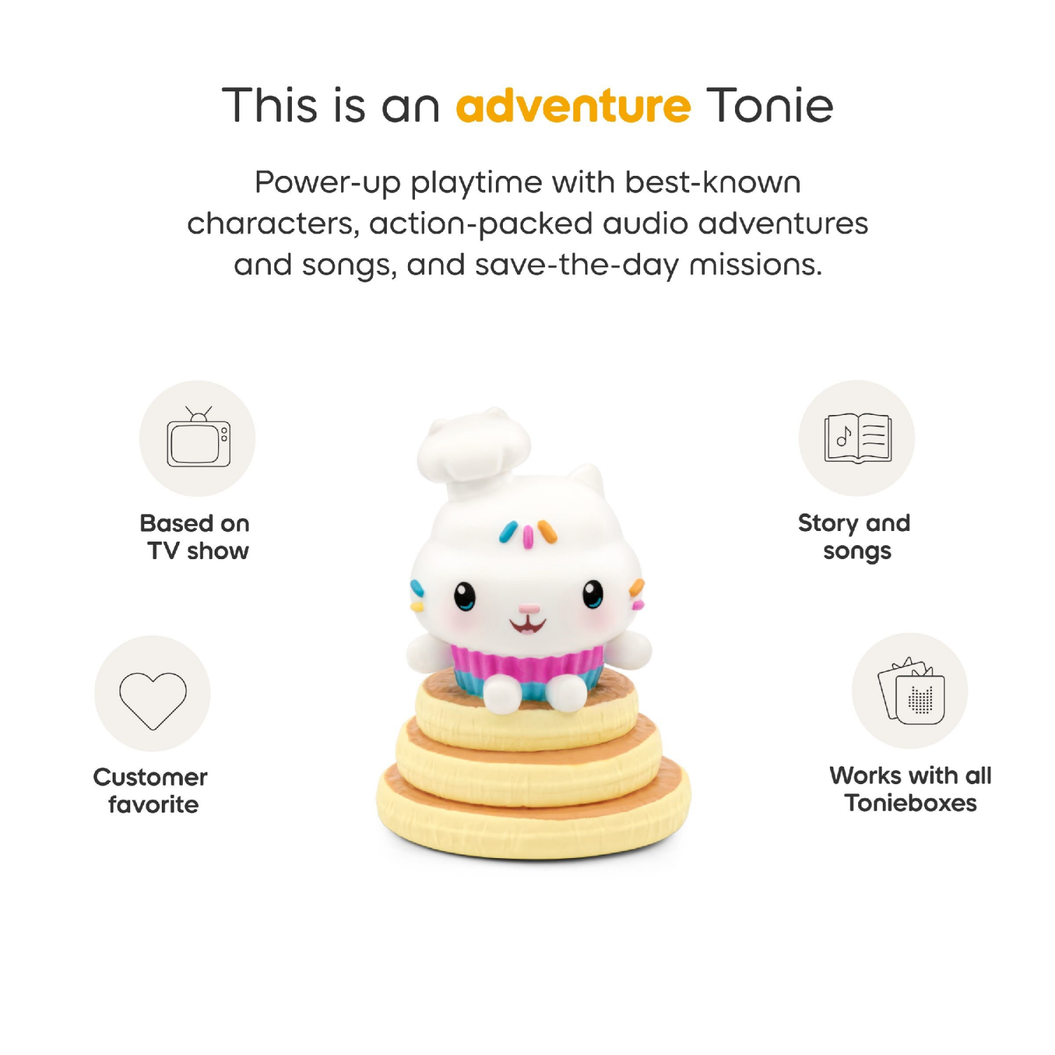 slide 7 of 7, tonies Gabby's Dollhouse Cakey Cat Electronic Storybooks, 1 ct