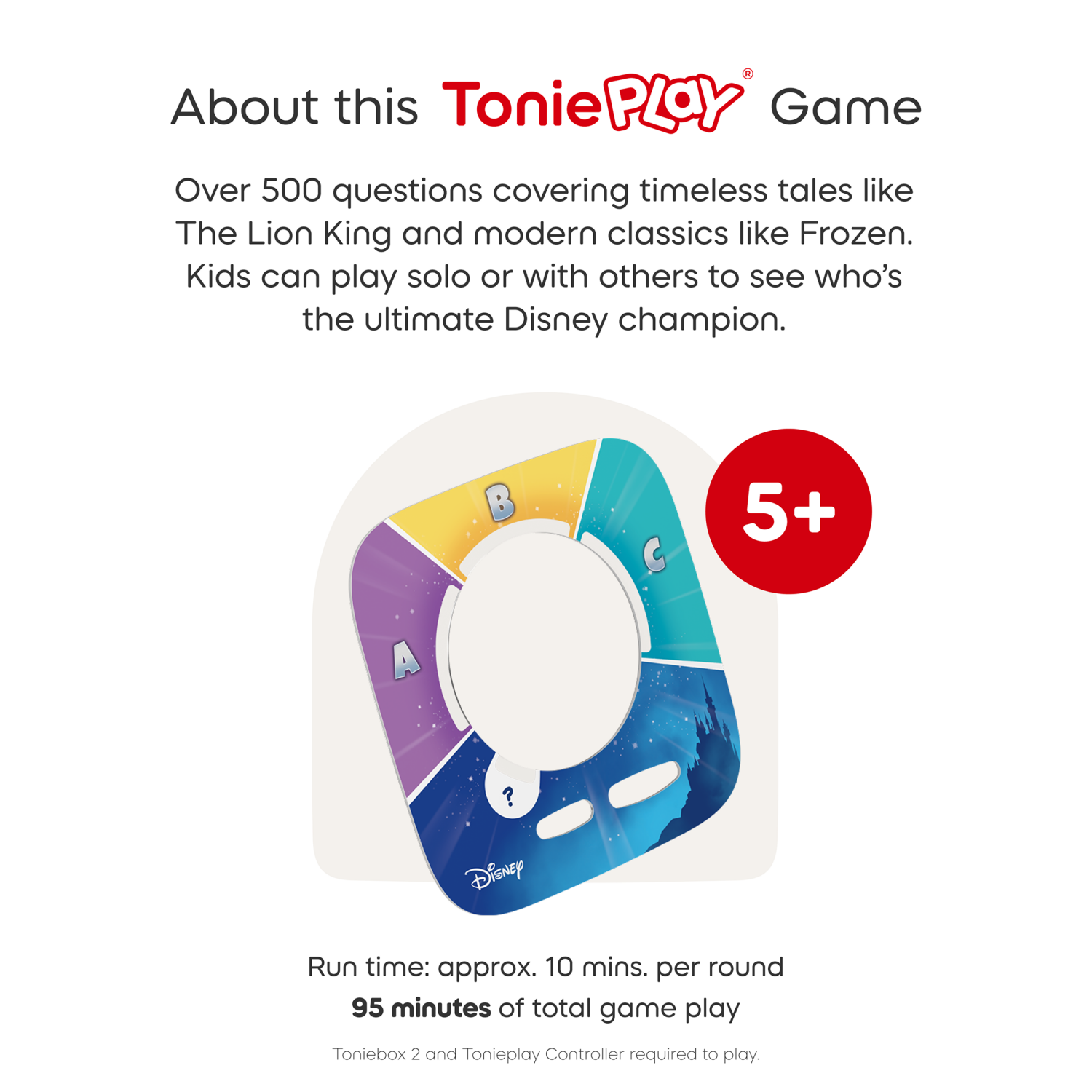 slide 5 of 8, tonies Tonieplay Disney: Quiz Kingdom Game, 1 ct