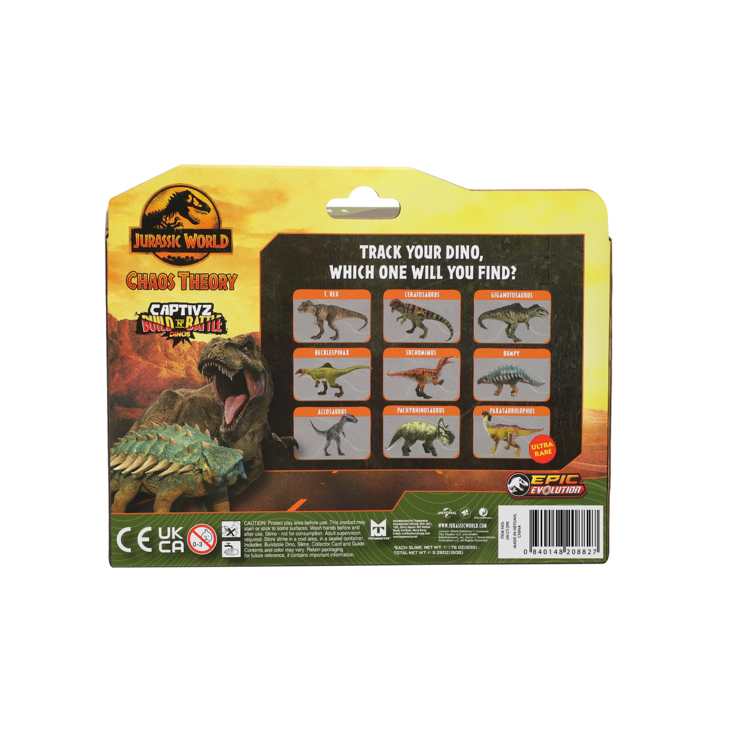 slide 2 of 2, Jurassic World Captivz Slime Egg 3Pk, 3 ct