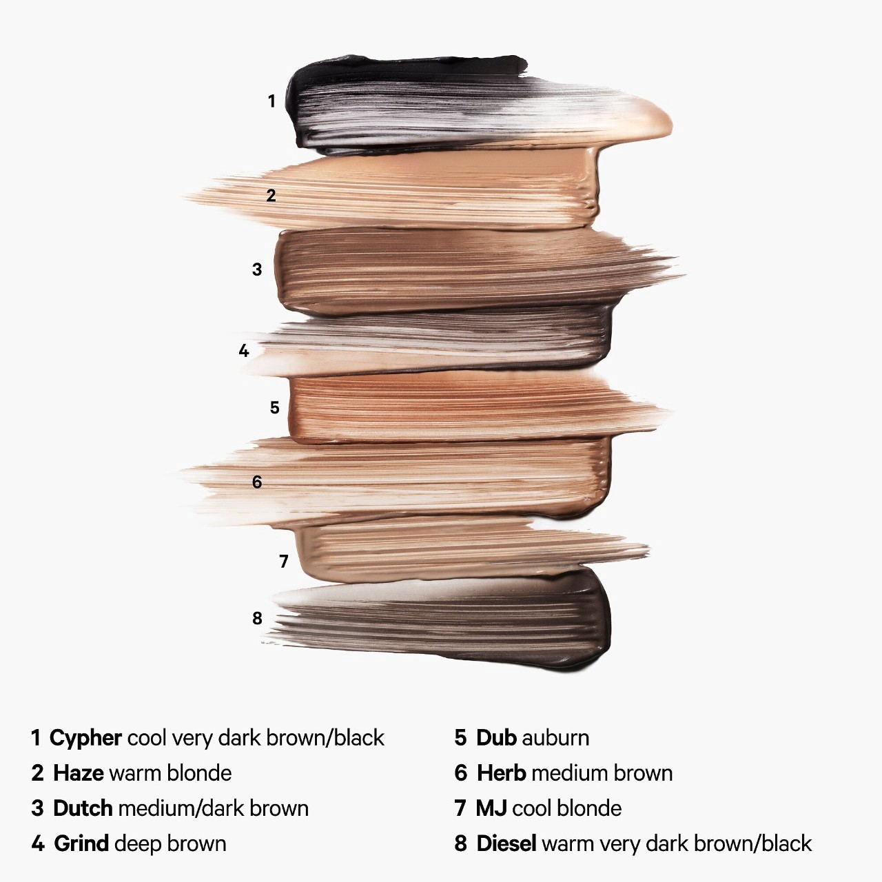 slide 6 of 7, MILK MAKEUP KUSH Fiber Eyebrow Gel Cypher, 0.15 oz/ 4.5 ml