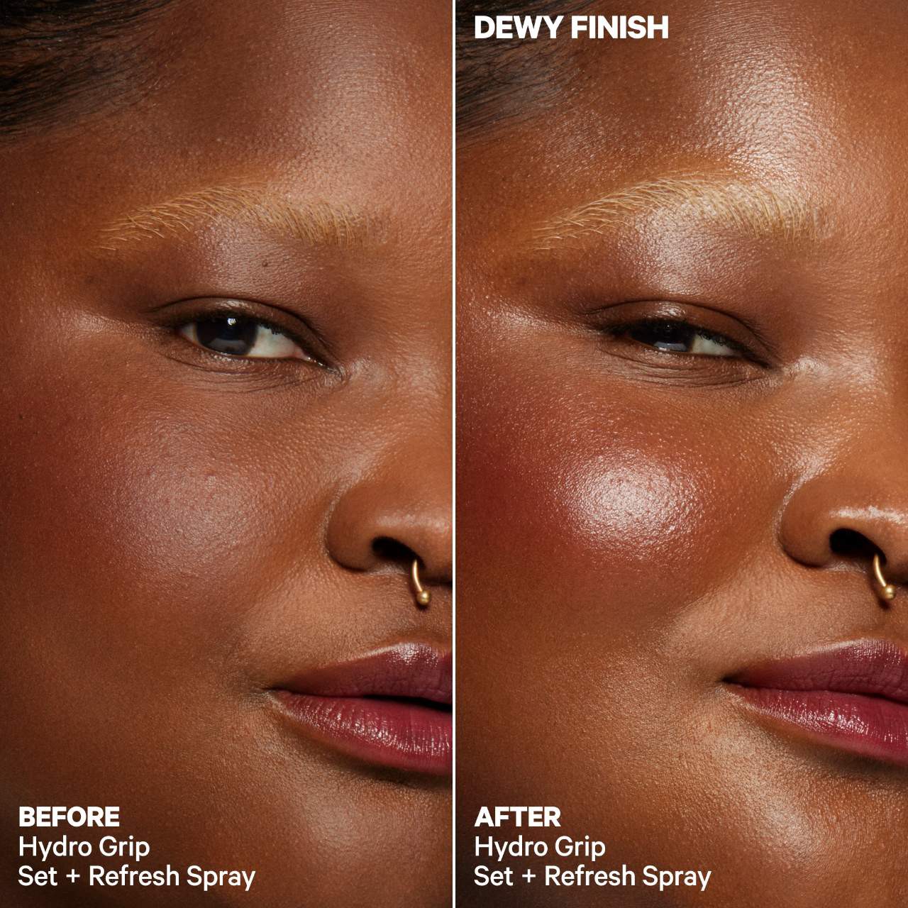 slide 2 of 9, MILK MAKEUP Mini Hydro Grip Dewy Long-Lasting Setting Spray With Hyaluronic Acid + Niacinamide 1.69 / 50 mL, 