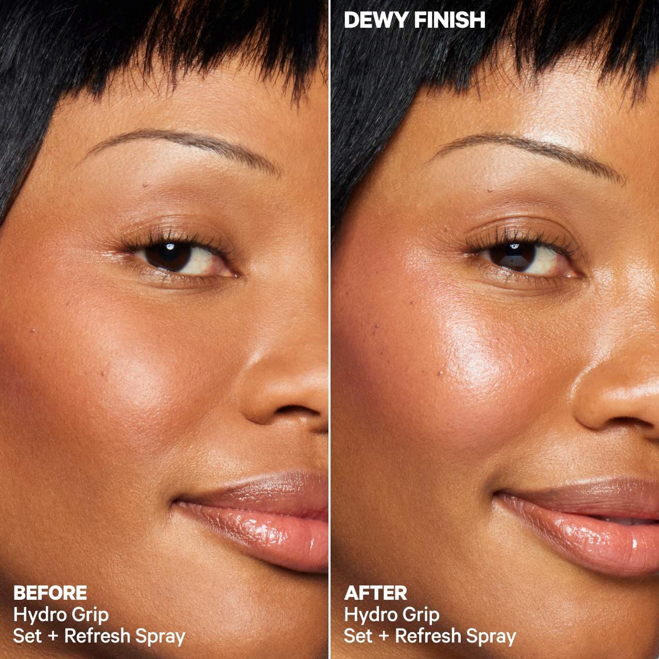 slide 8 of 9, MILK MAKEUP Mini Hydro Grip Dewy Long-Lasting Setting Spray With Hyaluronic Acid + Niacinamide 1.69 / 50 mL, 