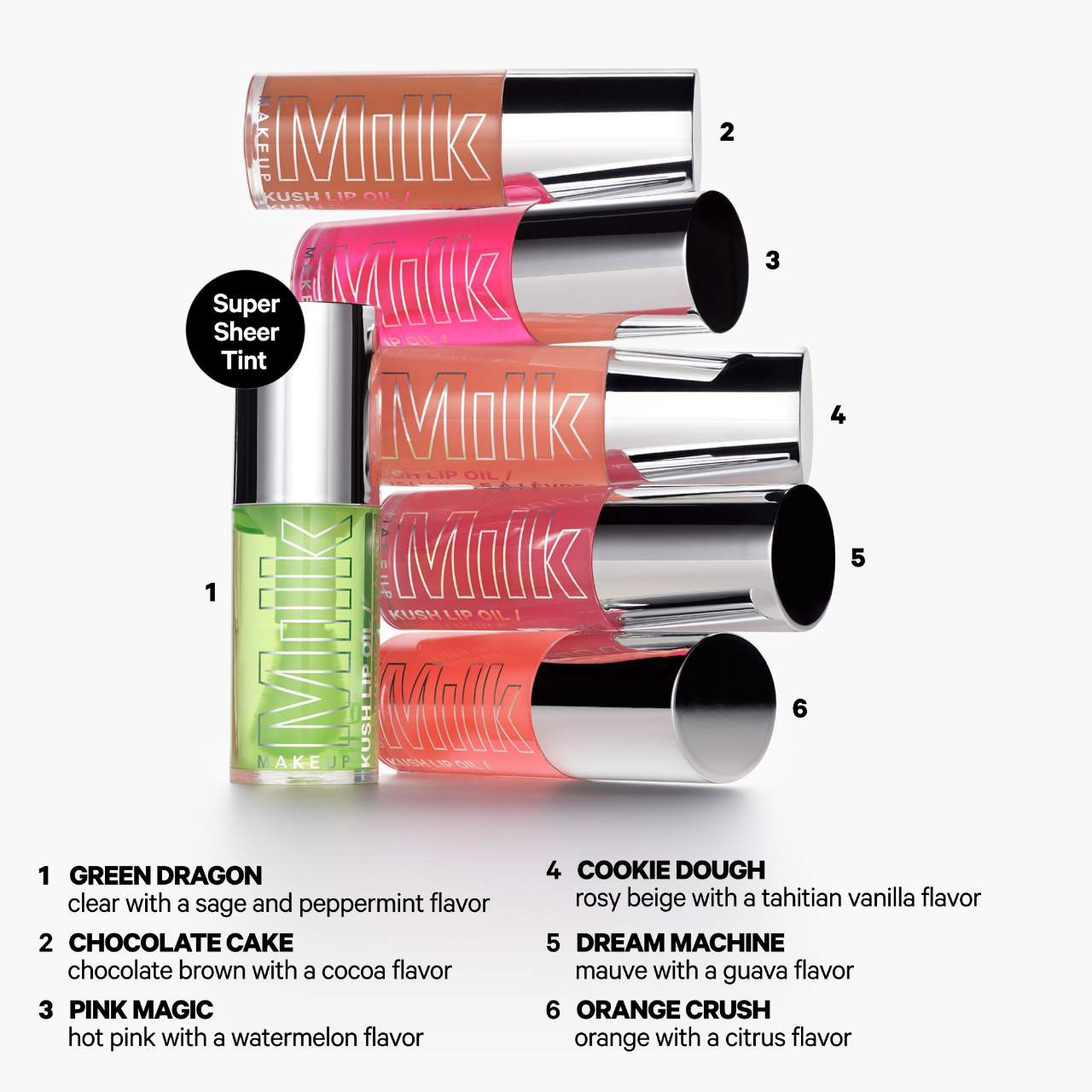 slide 6 of 8, MILK MAKEUP KUSH Hydrating Sheer Lip Oil, 