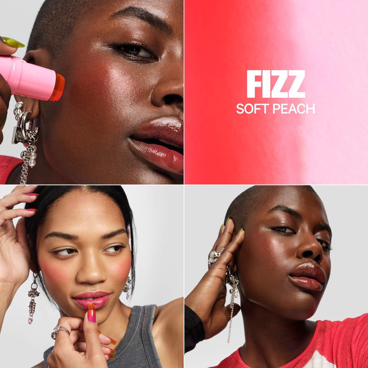 slide 2 of 10, MILK MAKEUP Cooling Water Jelly Tint Lip + Cheek Blush Stain Fizz, 