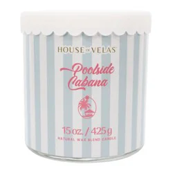 House of Velas Poolside Cabana Scented Natural Wax Blend Candle