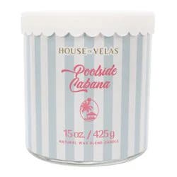 House of Velas Poolside Cabana Scented Natural Wax Blend Candle
