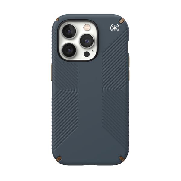 slide 5 of 10, Speck Presidio 2 Grip Magsafe Case For Iphone 14 Pro, Charcoal, 150146-3068, 1 ct