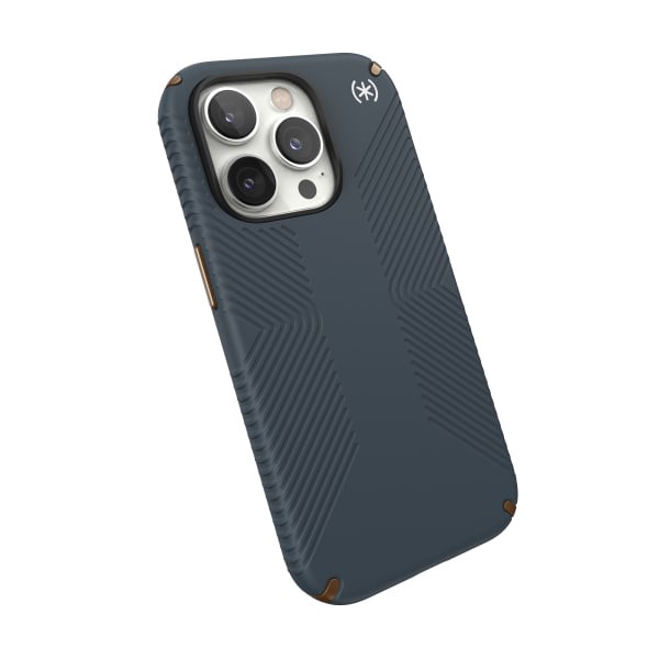 slide 3 of 10, Speck Presidio 2 Grip Magsafe Case For Iphone 14 Pro, Charcoal, 150146-3068, 1 ct